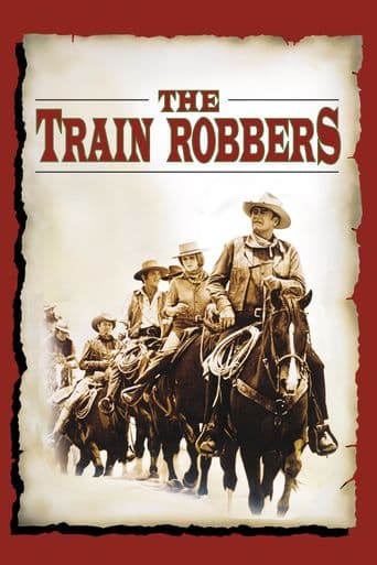 The Train Robbers poster art