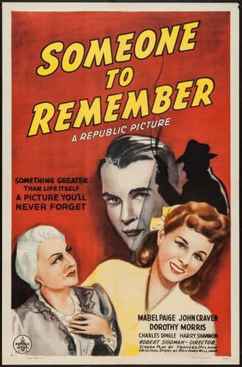 Someone to Remember poster art