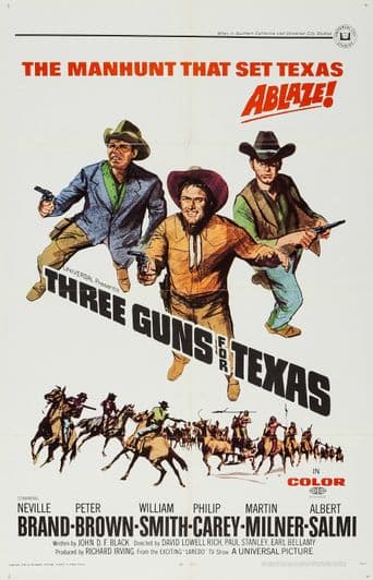 Three Guns for Texas poster art