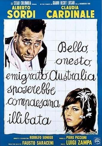 Bello onesto emigrato Australia sposerebbe compaesana illibata poster art