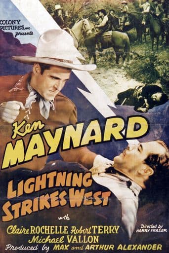 Lightning Strikes West poster art