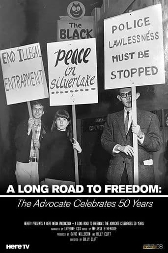 The Advocate Celebrates 50 Years: A Long Road to Freedom poster art