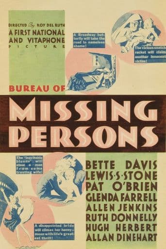 Bureau of Missing Persons poster art