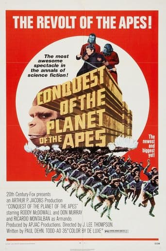 Conquest of the Planet of the Apes poster art