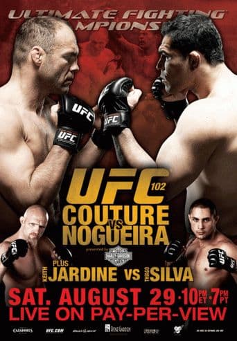 UFC 102: Couture vs. Nogueira poster art