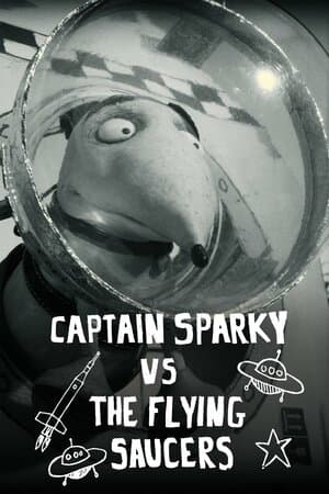Captain Sparky vs. the Flying Saucers poster art