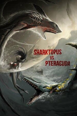 Sharktopus vs. Pteracuda poster art