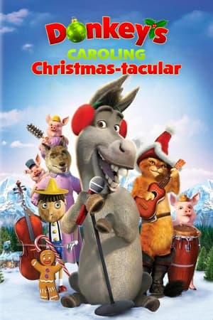 Donkey's Caroling Christmas-tacular poster art