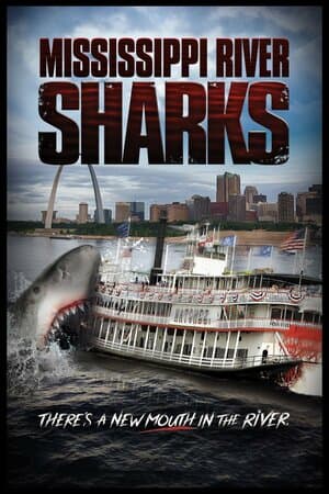 Mississippi River Sharks poster art