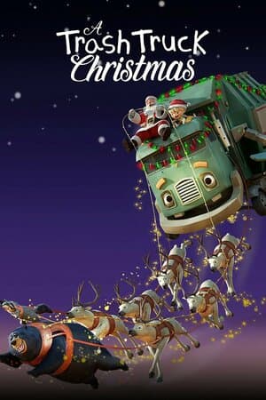 A Trash Truck Christmas poster art