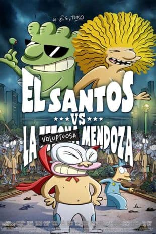 El Santos vs la Tetona Mendoza poster art
