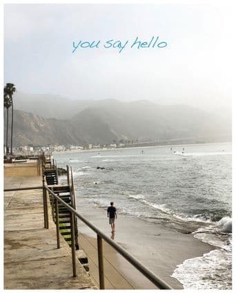 You Say Hello poster art